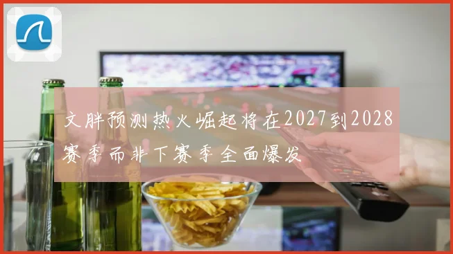 文胖预测热火崛起将在2027到2028赛季而非下赛季全面爆发